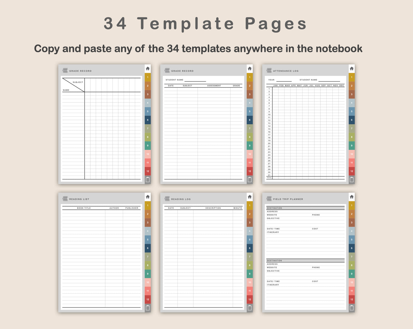 Digital Homeschool Planner - Modern