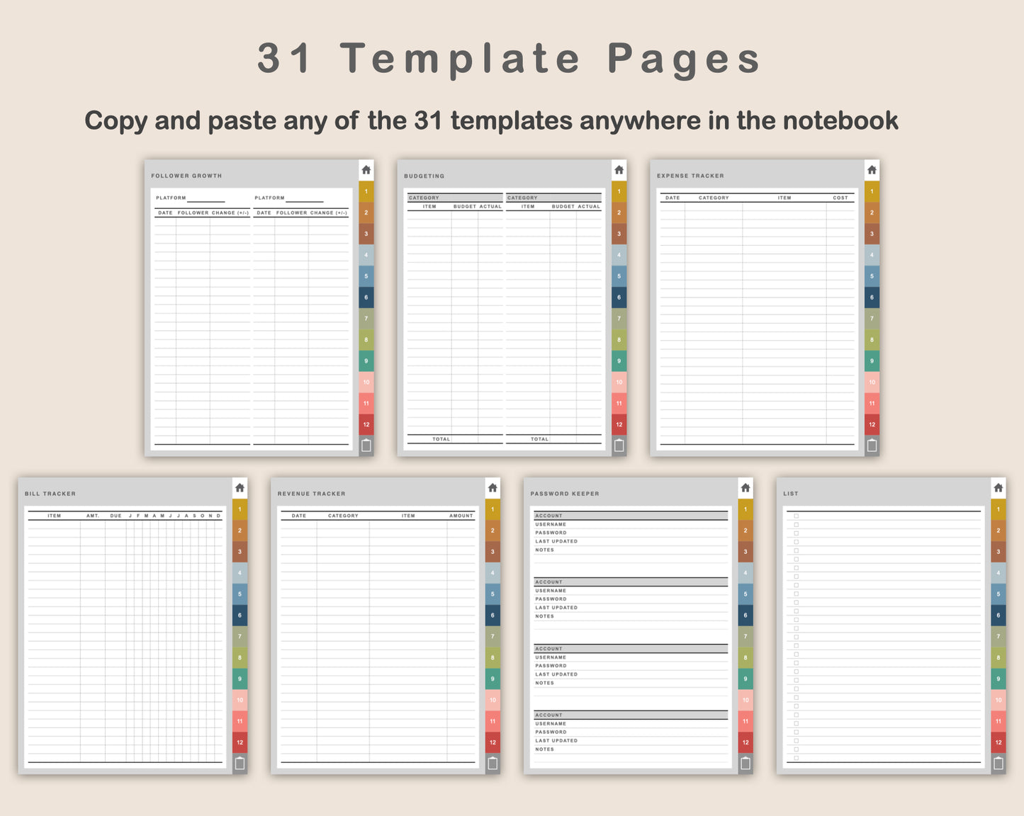 Digital Social Media Planner - Modern
