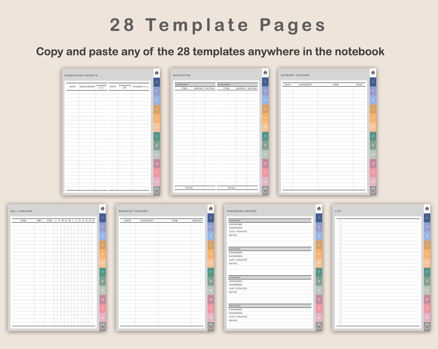 Digital Podcast Planner - Spring