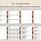 Digital Cross Stitch Planner - Brown