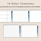 Digital Meeting Notes - Landscape - Classic Blue