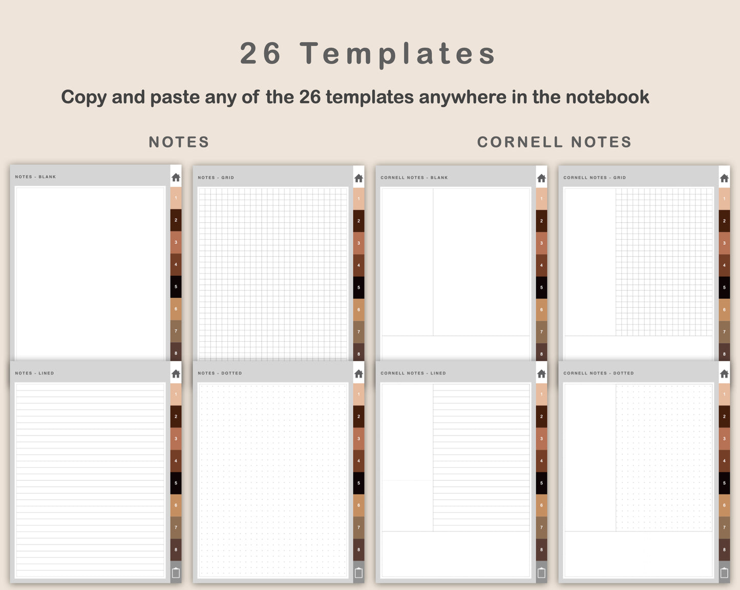 Digital Sewing Planner - Brown