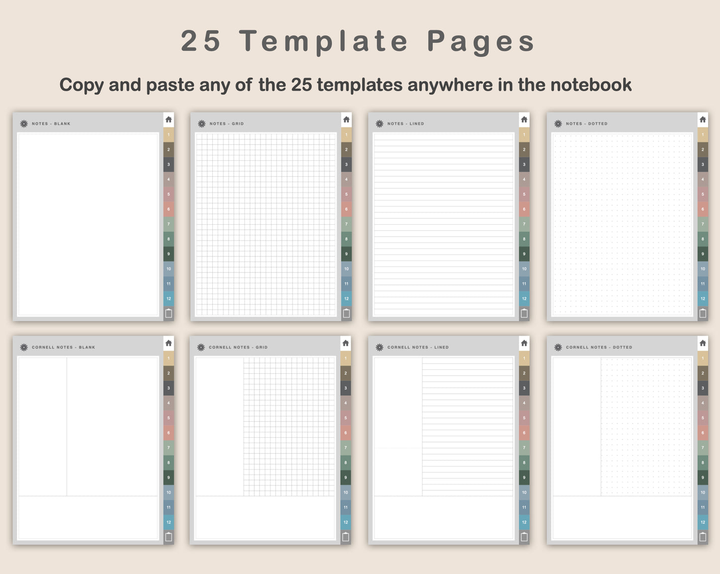 Digital Beauty Planner - Muted