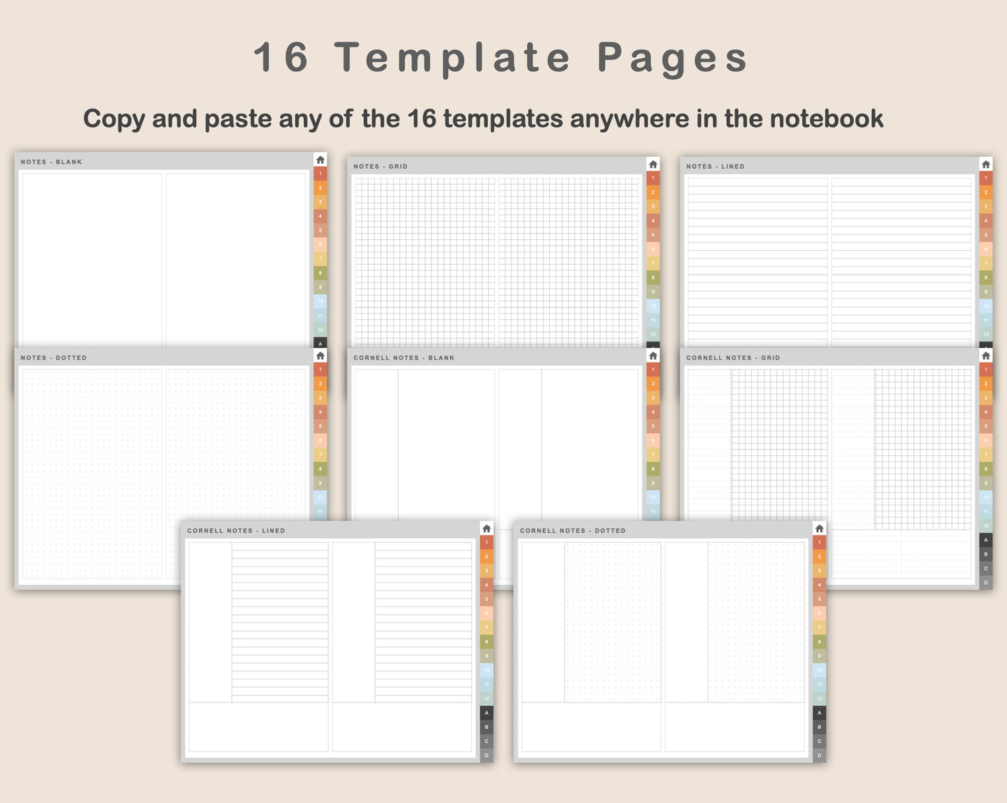 Digital Checkbook Register - Landscape - Autumn