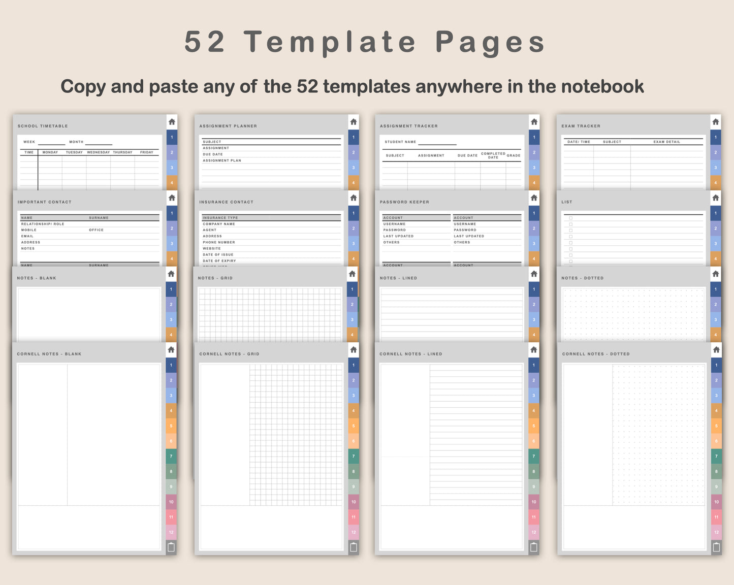 Digital Mom Planner - Spring