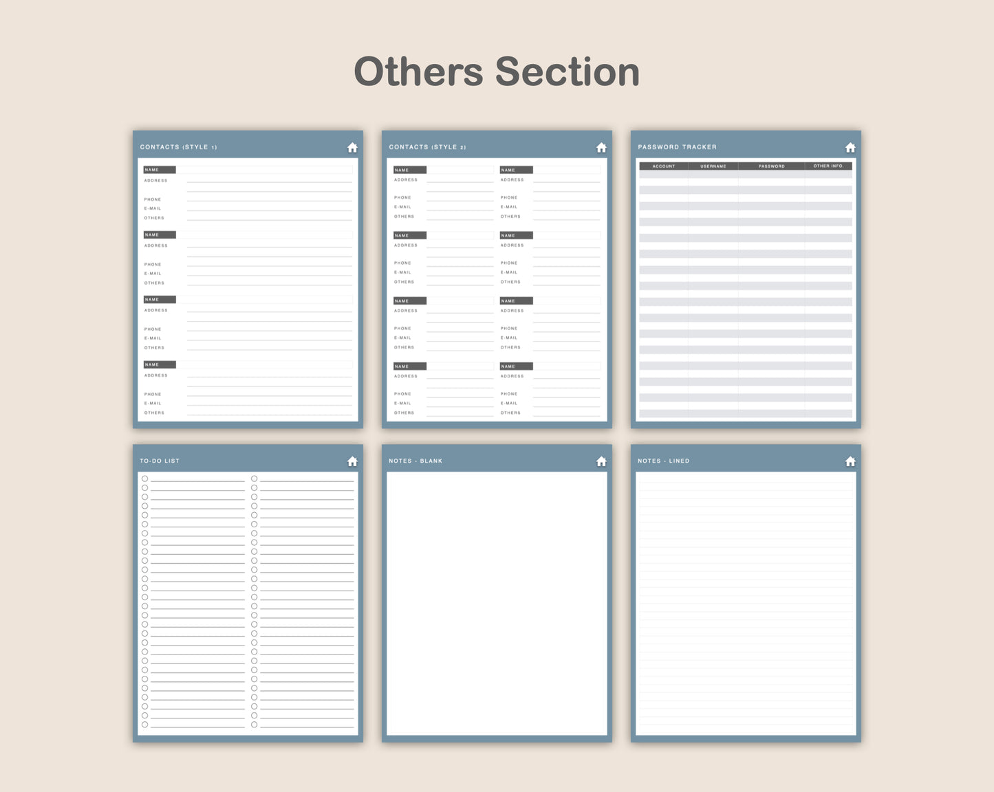 Digital Small Business Planner - Muted