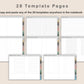 Digital Reading Planner - Landscape - Muted